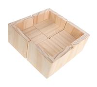 GARVALON 4 Piezas Patas de Madera Maciza para Cuna de Ñiño, Elevadores de 3 Cm Base Antideslizante, Soporte Estable para Cama Infantil, 4 Piezas, Compatibles Camas y Sofás, Accesorio para