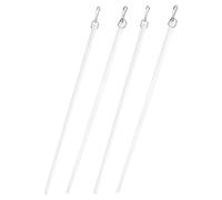 GARVALON 4 Piezas Varilla para Persianas Palos de Tirar para Cortinas y Estores Varillas Transparentes y Blancas Reutilizables para Control de Persianas y Cortinas Modernas