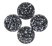 GARVALON 4 Tapas Antideslizantes para Pedales de Efectos de Guitarra Eléctrica, 23 Mm, Color Tinta, Tapas Protectoras para Botones de Pedal, Reducción de Ruido, Compatibles Múltiples