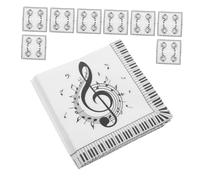 GARVALON 40 piezas Servilletas de Papel con Notas Musicales Decorativas Cuadradas para Fiesta y Celebraciones Duraderas y Resistentes Decoración Temática para Eventos y Cumpleaños