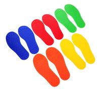 GARVALON 5 Pares de Huellas Táctiles Sensoriales Infantiles para Entrenamiento Sensorial Coordinación Motora y Desarrollo Cognitivo Material Didáctico Multicolor para Jardín y Uso