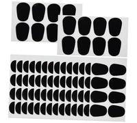 GARVALON 50 Almohadillas de Silicona para Saxofón Alto Medio Parches Negros para Boquilla Accesorio Cómodo y Antideslizante para Músicos de Saxofón