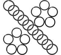 GARVALON 50 Llaveros de Metal Planos Negros de 25 MM Anillos Divididos Circulares para Llavero DIY Resistentes y Antióxido Ideales para Manualidades y Accesorios de Llaves Paquete de