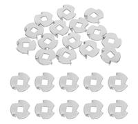 GARVALON 50 Piezas Repuesto para Molinillo de Pimienta Arandela de Fijación de Acero Inoxidable 304, Placa de Molienda de Tres Puntas, Compatible Molinillos Manuales para Uso Doméstico