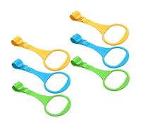 GARVALON 6 Anillas de Plástico para Cuna de Ñiño Recién Nacido y Niño Pequeño, Diseño Seguro y Fácil de Usar para Ayudar al Aprendizaje y Equilibrio en Guardería