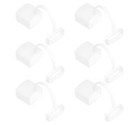 GARVALON 6 Fundas Protectoras de Silicona para Kazoo Cubierta Flexible Anti-Polvo Resistente Color Metálico Paquete de 6 Unidades para Protección y Uso Doméstico de Instrumentos