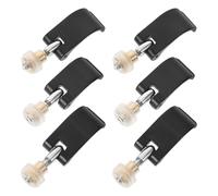 GARVALON 6 Piezas De Clip para Bastón De Trekking Bloqueo Externo Tuerca De Bloqueo Tornillos Clip para Bastón De Trekking Abrazaderas De Camping para