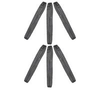 GARVALON 6 Piezas de Orugas de Goma para Tanque RC, Pistas de Repuesto Resistentes al Impacto, Diseño Ligero para Modelos Multiterreno de Juguete en Superficies Duras, Arena y Césped