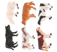 GARVALON 6 Piezas Figuras de Ganado Miniatura de Duradero Decoración para Jardín y Paisajismo con Resistencia al Desgaste y Textura Realista