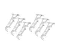 GARVALON 6 Piezas Soportes para Barra de Cortina Doble Resistentes para Montaje Lateral o Superior Kit para Cortinas Pesadas Compatible con Barras Dobles Color Mate
