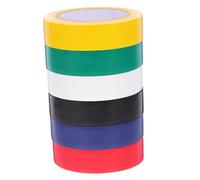 GARVALON 6rollos Cinta Aislante Eléctrica De Tape De Multifuncional Para Interior Para Agrupar Cables y Reparaciones Eléctricas