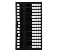 GARVALON Ábaco Braille para Ciegos 1 Pieza de Plástico Negro, Herramienta Matemática Portátil para Educación y Aprendizaje de Matemáticas en Escuela y Hogar
