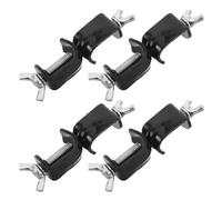 GARVALON Abrazadera Cruzada de Laboratorio Ajustable de Hierro Resistente con Doble Tornillo Paquete de 4 Unidades para Soporte de Pinzas Matraces y Cristalería Química Uso Escolar y