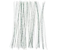 GARVALON Alambre de Floristería Verde Calibre 22, 0,7 Mm, 100 Tallos para Manualidades, Varillas de Flores Flexibles para Arreglos, Decoración de Bodas y Flores Artificiales