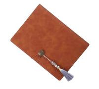 GARVALON Álbum de Colección de Especímenes de Plantas Marrón 30 Fundas Adhesivas Carpeta Pequeña de Hojas Sueltas Borlas para Conservar Flores Secas Libro Decorativo para Proyectos