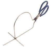 GARVALON Alicates para Esmaltar Cerámica de Acero Inoxidable Herramienta Manual Grande para Vidriado Abrazadera Resistente para Inmersión en Horno Color de Mango Color