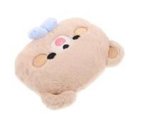 GARVALON Almohada Reposacabezas Coche de Peluche Suave con Lazo Bordado Cojín Ajustable para Asiento de Conductor Funda Extraíble Transpirable y Cómoda Decoración Linda para Interior de