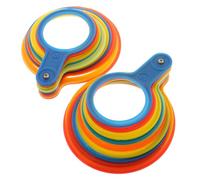 GARVALON Anillos Medidores de Diámetro para Fruta 2 Piezas 60-120 Mm, Regla Medidora de Tomate y Cítricos, Calibre Plástico para Clasificación Precisa de Verduras y Frutas