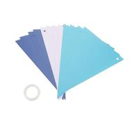 GARVALON Banderines Triangulares Retro para Fiestas y Cumpleaños Guirnalda Decorativa Colgante en Papel Resistente Colores Oscuro y Adecuado para Shower y Bodas 1 Tira