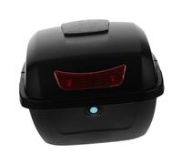 GARVALON Baúl De Almacenamiento Trasero para Motocicleta con Tapa Organizador De Maletero para Scooter y Ciclomotor Accesorios para Moto con Gran Capacidad y Fácil Instalación