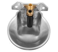 GARVALON Bebedero Automático de Agua para Ganado Cuenco de Acero Inoxidable Resistente para Vacas Ovejas Cabras y Caballos Sistema Flotante de Constante para Granjas y Pastos