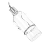 GARVALON Bebedero Portátil para Perros Pequeños 180 Ml de Vidrio y Acero Inoxidable Dispensador de Agua a Prueba de Fugas para Cachorros y Mascotas Fácil de Limpiar y Colgante para