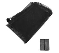 GARVALON Bolsa para Balones Deportiva Negra 76X95 CM de Malla Transpirable para Baloncesto Fútbol Americano y Voleibol con Correa Hombro Organizador Espacioso para Entrenamiento y