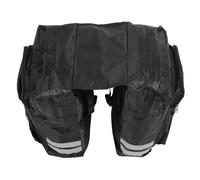 GARVALON Bolsa Trasera para Bicicleta con Gran Capacidad Resistente PVC Reflectante para Ciclismo Seguro Bolsillos de Malla para Transporte Ruta y Uso Diario