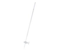 GARVALON Bureta de Vidrio 10ml Llave para Laboratorio de Química, Instrumento Resistente al Calor y Duradero para Estudiantes, Pipetas