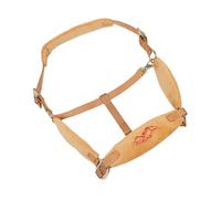 GARVALON Cabestro para Caballo Ajustable con Acolchado Suave y Sistema Breakaway Cabezada Portátil para Entrenamiento Ecuestre Carreras y Exhibiciones Talla Color Amarillo