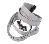 GARVALON Cable Plano Idc Gris 16 Pines 2,54 Mm 1 M 4 Piezas Conector Hembra Doble Extremo para Electrónica Industrial y Pruebas de Circuito