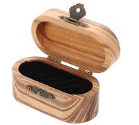 GARVALON Caja de Madera para 5 Púas Diseño Retro para Púas de Guitarra Organizador Liso y Pulido Adecuado para Conciertos y Fiestas de Música