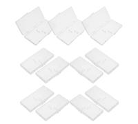 GARVALON Caja Portátil Rectangular para 12 Cepillos Interdentales Tapa Abatible Estuche Transparente de Plástico a Prueba de Polvo Organizador Compacto para Viaje y Uso Diario