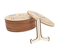 GARVALON Calendario De Madera Bloques De Tarjetas De Mensuales Decoración Para Ñiño