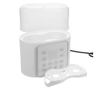 GARVALON Calentador de Biberones Portátil Doble Blanco 220v con Control de Temperatura Constante para Leche y Fórmula Compatible con Todos los Biberones Adecuado para Viajes y Uso