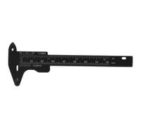 GARVALON Calibrador De Cejas De Plástico 80 Mm Portátil Herramienta De Medición De Cejas Escala Fácil Lectura Para Maquillaje Profesional Uso En Salón y Hogar