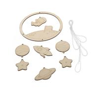GARVALON Carillón de Viento de Madera Marrón para Decoración de Pared DIY Atrapasueños Delicado y Estilo Lovely Adecuado para Decorar Dormitorio o Sala