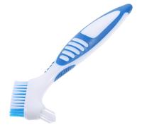 GARVALON Cepillo Diseño Doble Cara para Limpiar Caparazones de Tortuga y Conchas Cerdas Densas y Flexibles, Plástico Blanco, Adecuado para Familias Que Cuidan Tortugas