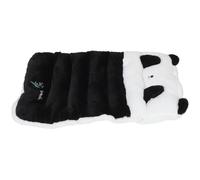 GARVALON Cojín de Asiento para Coche de Peluche Diseño Panda Integrado, Acolchado Grueso y Cálido para Invierno, Protector para Asiento del Conductor, Decoración Interior Cómoda