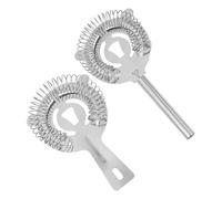 GARVALON Colador de Cócteles Filtro para Grandes Trozos de Fruta de Acero Inoxidable en Forma de Gato, Pack de 2 Piezas y Paso Rápido de Agua, Adecuado para Barra y Coctelería