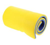 GARVALON Colchoneta Flotante de Espuma para Piscina 110X40X22 CM Doble Capa Azul y Amarillo Plataforma Acuática Infantil Adultos Alfombra Flotante Recreativa para Playa y Lagos