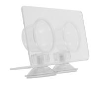 GARVALON Comedero para Reptiles Doble con Ventosa Bandeja Acrílica Transparente para Comida y Agua Accesorio para Terrarios Plato para Lagartos Geckos y Serpientes Fácil Limpieza