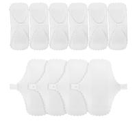 GARVALON Compresas Menstruales de Algodón Reutilizables 10 Unidades Borde de 180 MM Absorbentes y Resistentes al Agua para Mujeres y Niñas Uso Diario y Actividades como Correr Nadar y