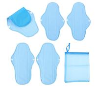 GARVALON Compresas Sanitarias Reutilizables con Microfibra Superabsorbente y Pul Diseño con Botón y Alas para Protección Menstrual Femenina Lavables y Transpirables para Uso Diario y