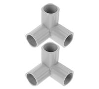 GARVALON Conector en T para Tubería de Parque Infantil 2 Piezas Acero Resistente Accesorios para Cercado Ñiño Interior Montaje Fácil y Seguro en Sala de Juegos Hogar