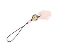 GARVALON Correa para Teléfono Móvil de Calcedonia con Diseño de Zorrito Rosa, Ligera y Fácil de Instalar, Adorno Creativo y Dulce para Aniversario o Bolso