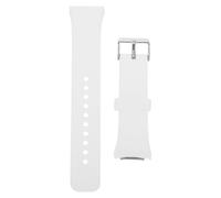 GARVALON Correa Silicona Deportiva Compatible con Samsung Gear - - Pulsera Ligera y Cómoda Unisex para Uso Diario y Actividades Variadas Diseño Moderno y Suave para Piel Sensible Blanca