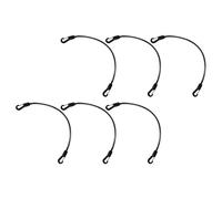GARVALON Correas Elásticas para Mantas de Caballo 6 Piezas con Clips Metálicos Doble Extremo, 56 Cm Largo X 8 Mm Grosor, Resistentes Intemperie para Uso en Invierno y Todas Las