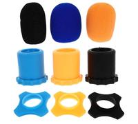 GARVALON Cubiertas Protectoras para Micrófono Antisalpicaduras Funda Antideslizante Acolchada de Colores Surtidos Compatible con Micrófonos Inalámbricos