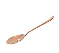 GARVALON Cuchara para Servir de Acero Inoxidable Rosa Dorado, Cuchara Ranurada de Tamaño Estándar para Restaurante y Hotel, Utensilio de Cocina Resistente Adecuado para Buffet y Servicio